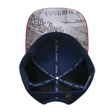 Freedom Hat, Baseball Hat Fit, Snapback Hat, Dark Red, White, Navy, Mens Hat, Womens Hat, Underbill Picture