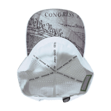 Freedom Hat, Dad Hat, Snapback Hat, White, Mens Hat, Womens Hat, Underbill Picture