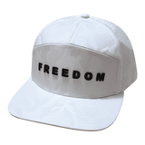 Freedom Hat, Flat Bill, Snapback Hat, White Camo, Mens Hat, Womens Hat, Front Picture