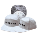 FREEDOM Hat - Flat Bill - White Camo - Laser Mesh