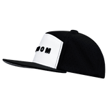 Freedom Hat, Flat Bill, Snapback Hat, Black, White, Mens Hat, Womens Hat, Sside Picture