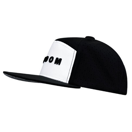 Freedom Hat, Flat Bill, Snapback Hat, Black, White, Mens Hat, Womens Hat, Sside Picture