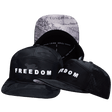 Freedom Hat, Flat Bill, Snapback Hat, Black Camo, Mens Hat, Womens Hat, Main Picture