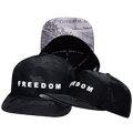 FREEDOM Hat - Flat Bill - Black Camo - Laser Mesh