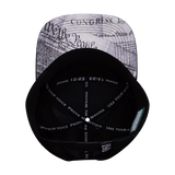 Freedom Hat, Flat Bill, Snapback Hat, Black Camo, Mens Hat, Womens Hat, Underbill Picture