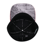 Freedom Hat, Flat Bill, Snapback Hat, Dark Red, White, Navy, Black, Mens Hat, Womens Hat, Underbill Picture