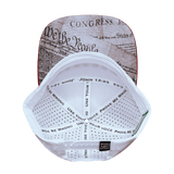 Freedom Hat, Flat Bill, Snapback Hat, Dark Red, White, Navy, White, Mens Hat, Womens Hat, Underbill Picture