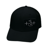 Golf Hat, Baseball Hat, Snapback Hat, Black, Mens Hat, Womens Hat, Front Picture 