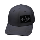 Golf Hat, Baseball Hat, Snapback Hat, Charcoal, Mens Hat, Womens Hat, Front Picture 