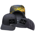 Golf Hat - Baseball Hat Fit - Charcoal - Laser Mesh