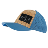 Golf Hat, Baseball Hat, Snapback Hat, Cork, Slate Blue, Mens Hat, Womens Hat, Side Picture 
