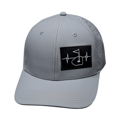 Golf Hat, Baseball Hat, Snapback Hat, Gray Blue, Mens Hat, Womens Hat, Front Picture 