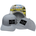 Golf Hat - Baseball Hat Fit  - Gray Blue - Laser Mesh