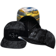 Golf Hat, Flat Bill, Snapback Hat, Black Camo, Mens Hat, Womens Hat, Main Picture