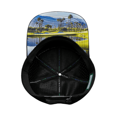 Golf Hat, Flat Bill, Snapback Hat, Black, White, Navy, Mens Hat, Womens Hat, Underbill Picture