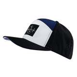 Golf Hat, Flat Bill, Snapback Hat, Black, White, Navy, Mens Hat, Womens Hat, Side Picture