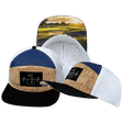 Golf Hat, Flat Bill, Snapback Hat, Cork, Black, Navy, White, Mens Hat, Womens Hat, Main Picture