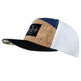 Golf Hat, Flat Bill, Snapback Hat, Cork, Black, Navy, White, Mens Hat, Womens Hat, Side Picture