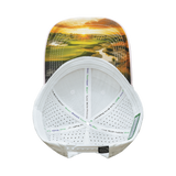 Golf Hat, Low Profile, Ponytail, Snapback Hat, Light Pink, White, Mens Hat, Womens Hat, Underbill Picture 