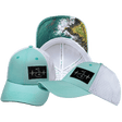 Golf Hat, Low Profile, Ponytail, Snapback Hat, Mint Green, White, Mens Hat, Womens Hat, Main Picture 