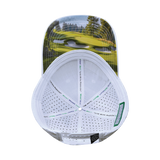 Golf Hat, Low Profile, Ponytail, Snapback Hat, White, Mens Hat, Womens Hat, Underbill Picture 