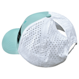 Golf Hat, Low Profile, Ponytail, Snapback Hat, Mint Green, White, Mens Hat, Womens Hat, Ponytail Hole Picture 