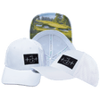 Golf Hat, Low Profile, Ponytail, Snapback Hat, White, Mens Hat, Womens Hat, Main Picture 