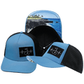 Golf Hat - Trucker Hat - Slate Blue / Black - Laser Mesh