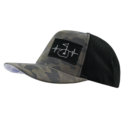 Golf Hat, Trucker Hat, Snapback Hat, Soft Charcoal, Black, Mens Hat, Womens Hat, Side Picture