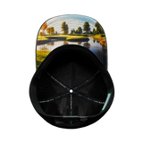 Golf Hat, Trucker Hat, Snapback Hat, Soft Teal Camo, Black, Mens Hat, Womens Hat, Underbill Picture