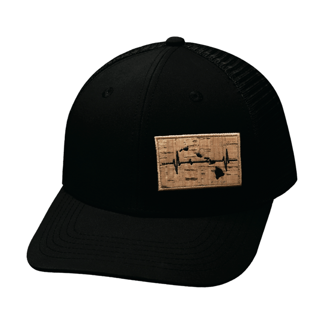 Hawaii Hat, Baseball Hat, Snapback Hat, Black, Mens Hat, Womens Hat, Front Picture