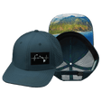 Hawaii Hat, Baseball Hat, Snapback Hat, Blue Charcoal, Mens Hat, Womens Hat, Main Picture