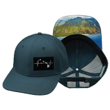 Hawaii Hat, Baseball Hat, Snapback Hat, Blue Charcoal, Mens Hat, Womens Hat, Main Picture