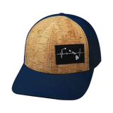 Hawaii Hat, Baseball Hat, Snapback Hat, Cork, Navy, Mens Hat, Womens Hat, Front Picture