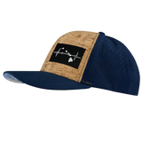 Hawaii Hat, Baseball Hat, Snapback Hat, Cork, Navy, Mens Hat, Womens Hat, Side Picture