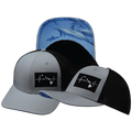 Hawaii Hat - Baseball Hat Fit - Ice Blue / Black - Trucker Mesh