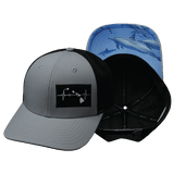Hawaii Hat, Baseball Hat, Snapback Hat, Ice Blue, Black, Mens Hat, Womens Hat, Main Picture