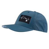 Hawaii Hat, Baseball Hat, Snapback Hat, Sea Blue, Mens Hat, Womens Hat, Side Picture