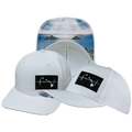 Hawaii Hat - Baseball Hat Fit - White - Laser Mesh