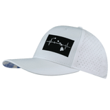 Hawaii Hat, Baseball Hat, Snapback Hat, White, Mens Hat, Womens Hat, Side Picture