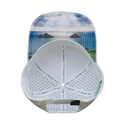 Hawaii Hat, Baseball Hat, Snapback Hat, White, Mens Hat, Womens Hat, Underbill Picture