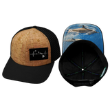 Hawaii Hat, Baseball Hat, Snapback Hat, Cork, Black, Mens Hat, Womens Hat, Main Picture