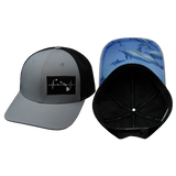 Hawaii Hat, Baseball Hat, Snapback Hat, Ice Blue, Black, Mens Hat, Womens Hat, Main Picture