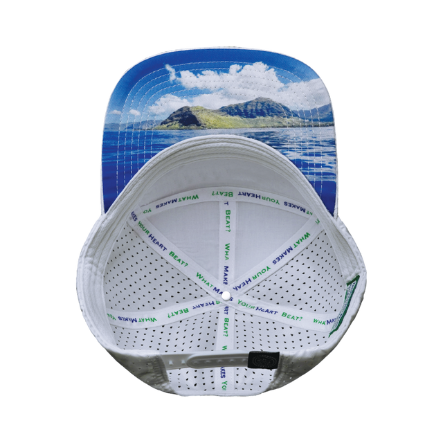 Hawaii Hat, Flat Bill, Snapback Hat, White Camo, Mens Hat, Womens Hat, Underbill Picture 