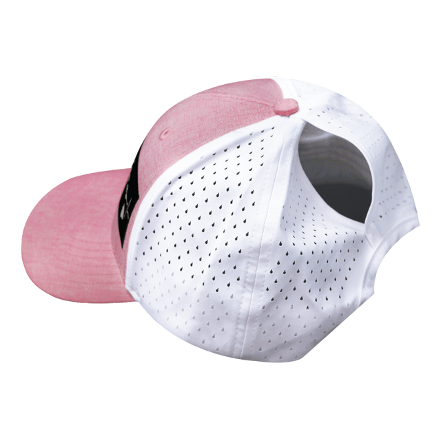 Hawaii Hat, Low Profile, Ponytail, Snapback Hat, Pink, White, Mens Hat, Womens Hat, Ponytail Hole Picture 