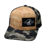 Hunting Hat, Baseball Hat, Snapback Hat, Cork, Tan Tree Camo, Mens Hat, Womens Hat, Front Picture