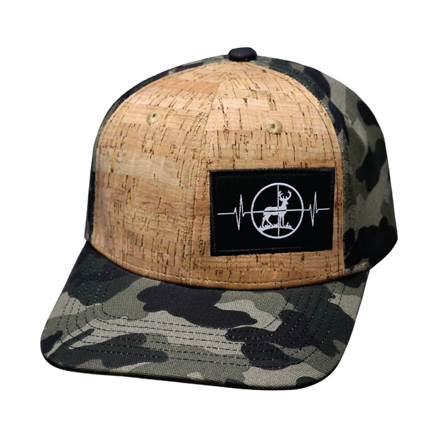 Hunting Hat, Baseball Hat, Snapback Hat, Cork, Tan Tree Camo, Mens Hat, Womens Hat, Front Picture