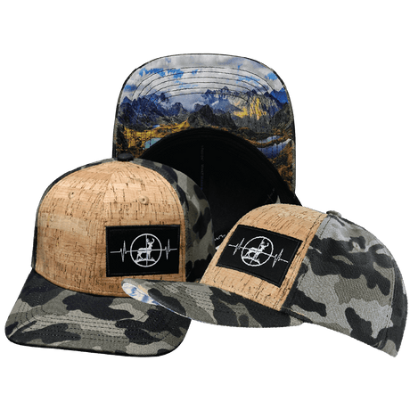 Hunting Hat, Baseball Hat, Snapback Hat, Cork, Tan Tree Camo, Mens Hat, Womens Hat, Main Picture