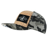 Hunting Hat, Baseball Hat, Snapback Hat, Cork, Tan Tree Camo, Mens Hat, Womens Hat, Side Picture