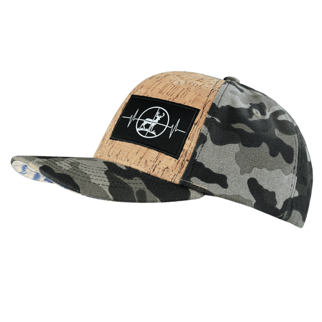 Hunting Hat, Baseball Hat, Snapback Hat, Cork, Tan Tree Camo, Mens Hat, Womens Hat, Side Picture